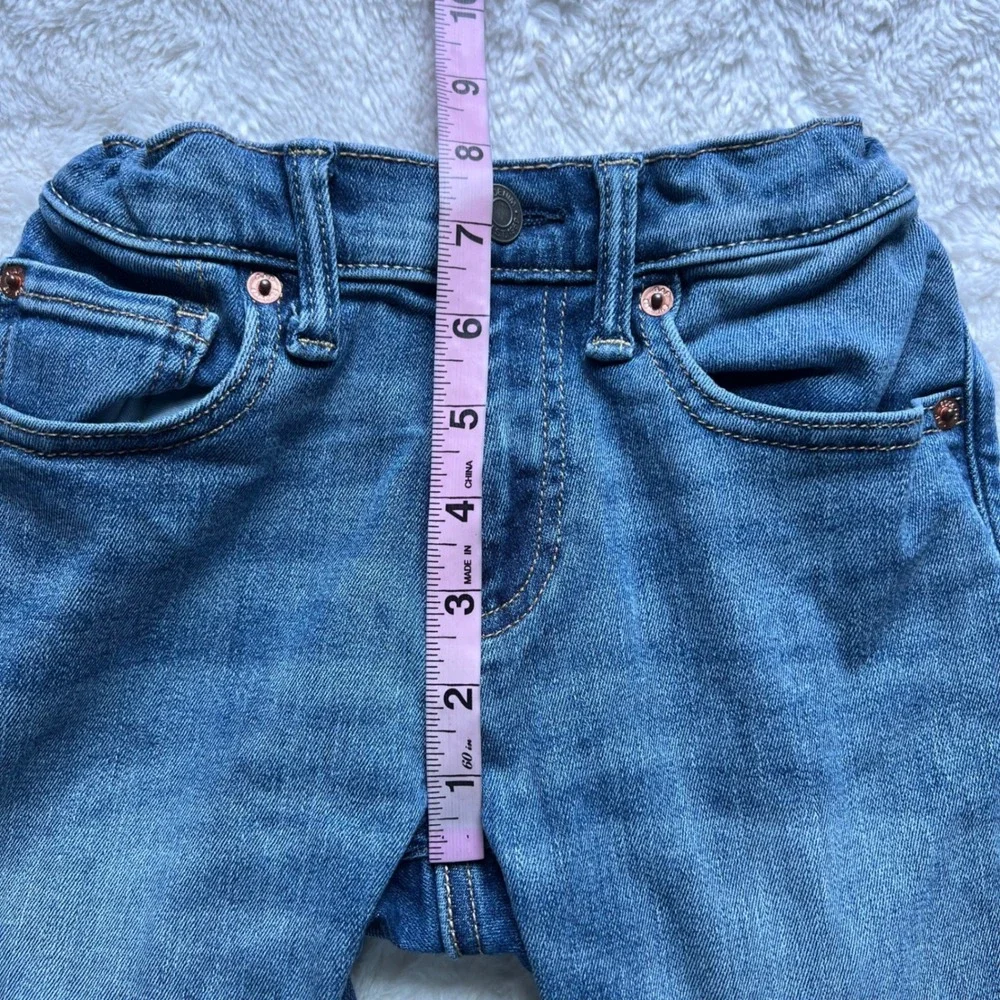 Gap‎ Kids Skinny Jeans Medium Wash Blue Adjustable Waist Size 8  Denim Preowned